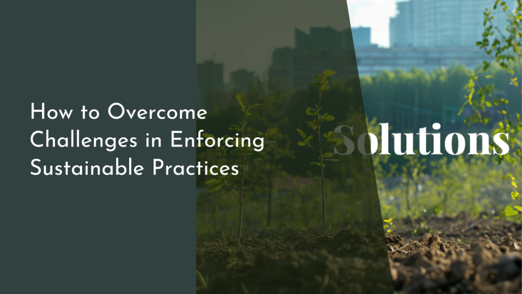 How to Overcome Challenges in Enforcing Sustainable Practices