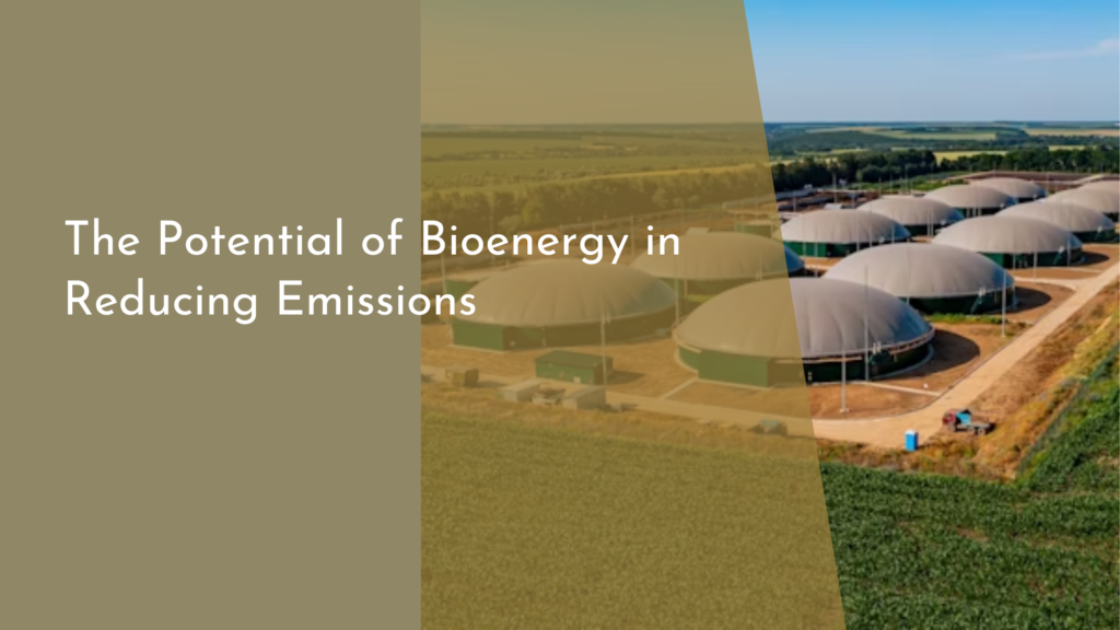 The Potential of Bioenergy in Reducing Emissions