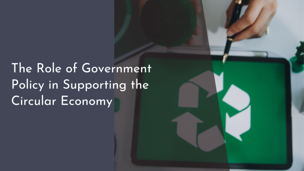 The Role of Government Policy in Supporting the Circular Economy